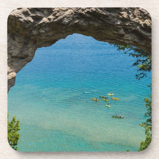 Arch Rock Canoeing Getränkeuntersetzer (Vorderseite)