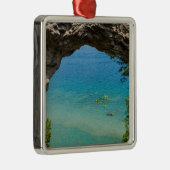 Arch Rock Canoeing Ornament Aus Metall (Rechts)