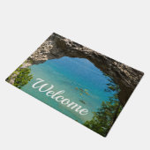 Arch Rock Canoeing Welcome Doormat Fußmatte (Schrägansicht)