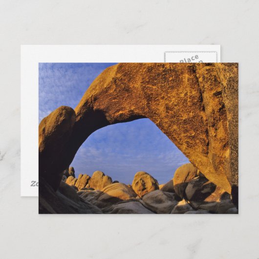 Arch Rock im Joshua-Tree-Nationalpark Postkarte (Vorne/Hinten)
