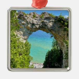 Arch Rock Mackinac Island Keramik Ornament Aus Metall