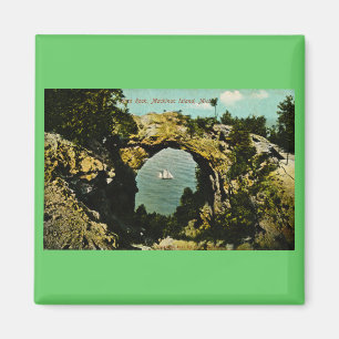 Arch Rock Mackinac Island, Michigan 1911 Magnet
