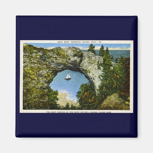 Arch Rock Mackinac Island, Michigan Magnet (Vorne)