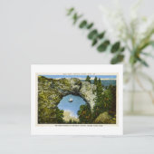 Arch Rock Mackinac Island, Michigan Postkarte (Stehend Vorderseite)