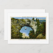 Arch Rock Mackinac Island, Michigan Postkarte (Vorne/Hinten)
