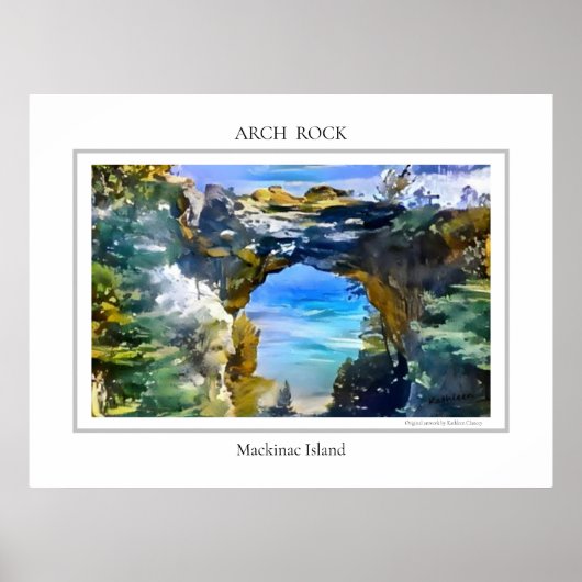 Arch Rock Mackinac Island Poster (Vorne)