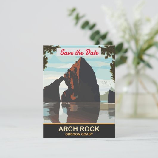 Arch Rock, Oregon Coast, Save The Date (Stehend Vorderseite)