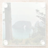 Arch Rock, Samuel H. Boardman, Oregon Coast Glasuntersetzer (Rückseite)