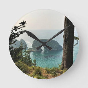 Arch Rock, Samuel H. Boardman, Oregon Coast Runde Wanduhr