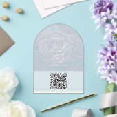 Arch Rose Style Akronylic Wedding QR Code Einladun Acryleinladungen (Insitu (Hochzeit))