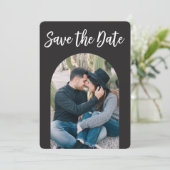 Arch Save the Date doppelseitiges Foto (Stehend Vorderseite)