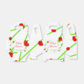 Arch shape cherry blossom red green baby shower na geschenkschachtel (Ungefaltet)