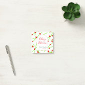 Arch shape cherry blossom red green baby shower na post-it klebezettel (Büro)