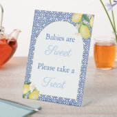 Arch Shape Lemons Babys sind süße Gefälligkeitstab Sockelschild (In Situ)