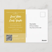 Arch Style Nature Wedding Einladung Postkarte (Rückseite)