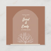 Arch Style Nature Wedding QR Code Enclosure Card Begleitkarte (Vorderseite)