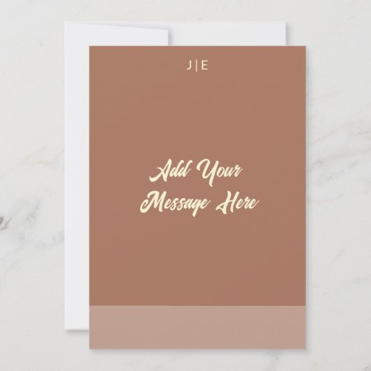 Arch Style Wedding Flat Danke Karte (Rückseite)