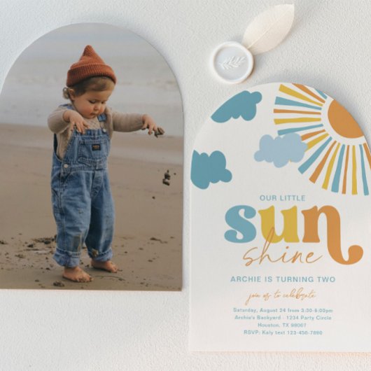 Arch Sun Birthday Invitation Einladung