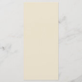 Arch Tan Terracotta Wedding Menu Menükarte (Rückseite)