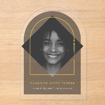 Arch Tassels Minimalistisch Frame Foto Abschluss