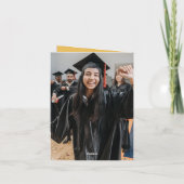 Arch Tassels Minimalistisch Frame Foto Abschluss Dankeskarte (Rückseite)