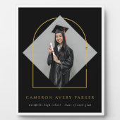 Arch Tassels Minimalistisch Frame Foto Abschluss Fotoplatte (Vorderseite)