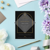 Arch Tassels Minimalistisch Frame Foto Graduate Pa Acryleinladungen (In Situ (Hochzeit))