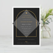 Arch Tassels Minimalistisch Frame Foto Graduate Pa Einladung (Stehend Vorderseite)