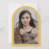 Arch Tassels Minimalistisch Frame Foto Graduate Pa Einladung (Rückseite)