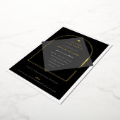 Arch Tassels Minimalistisch Frame Foto Graduate Pa Folieneinladung (Gedreht)