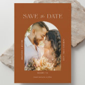 Arch Terracotta Rust Boho Foto Save the Date