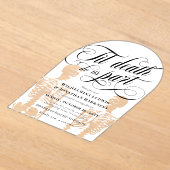 Arch Til Death Do us Part Skeletts Hochzeit Acryleinladungen (Ablage )