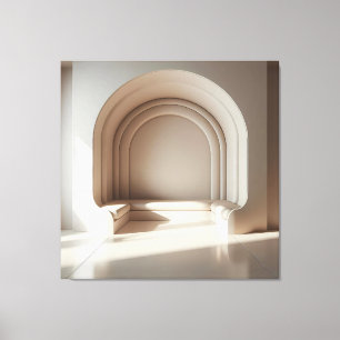 Arch Tunnel with Sculptural Seats Leinwanddruck