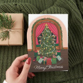 Arch Viktorianisch Weihnachts-Weihnachtskarte Einladung