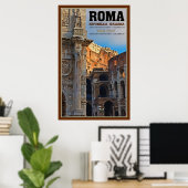Arch von Konstantine und das Kolosseum Poster (Heimbüro)