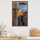 Arch von Konstantine und das Kolosseum Poster (Küche)