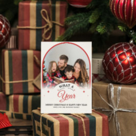 Arch was a Year in Review Multi Foto Weihnachten Karte