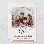 Arch was a Year in Review Multi Foto Weihnachten Karte (Vorderseite)