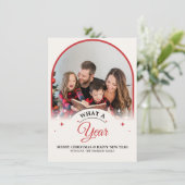 Arch was a Year in Review Multi Foto Weihnachten Karte (Stehend Vorderseite)