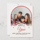 Arch was a Year in Review Multi Foto Weihnachten Karte (Vorderseite)
