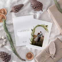 Arch Watercolor Wreath Frohe Weihnachtsfeier Foto 