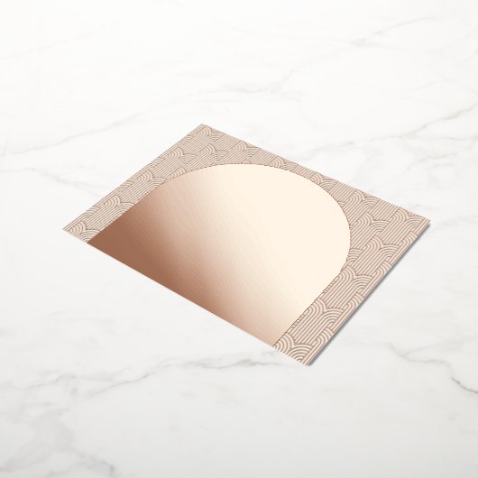 Arch Wedding RSVP Card Folie Einladungspostkarte (Gedreht)