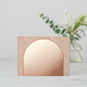 Arch Wedding RSVP Card Folie Einladungspostkarte (Stehend vorne)