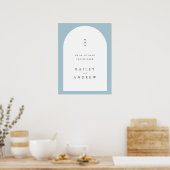 Arch Wedding Welcome Sign Poster (Küche)