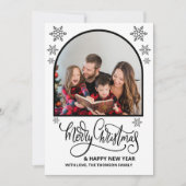 Arch What a Year in Review Fotos Frohe Weihnachten Karte (Vorderseite)