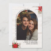 Arch What a Year in Review Multi Fotos Weihnachten Karte (Vorderseite)