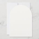 Arch White Elegant Bow Bridal Dusche Einladung (Rückseite)