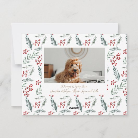 Arch Winter Botanicals Foto Weihnachten (Rückseite)