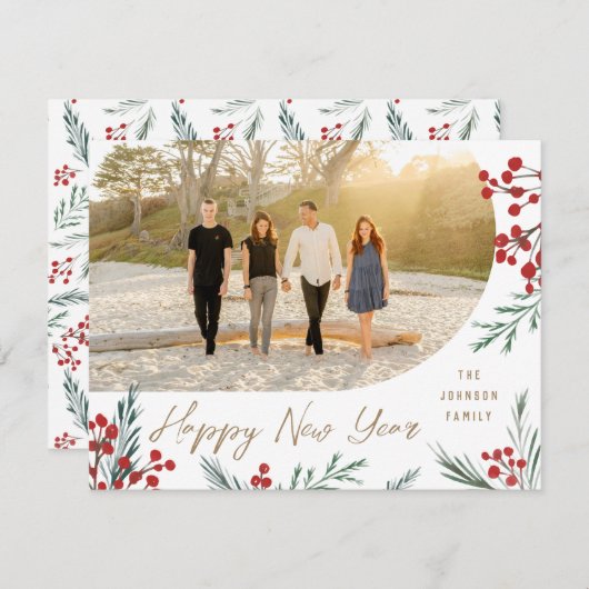 Arch Winter Botanicals Foto Weihnachten (Vorne/Hinten)