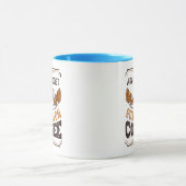 Archaeologist running on Coffee Caffeine Gift Tasse (Zentrum)